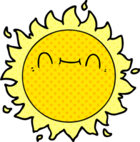 soleil de dessin animé heureux png