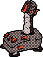 joystick de desenho animado estilo quadrinhos png