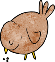 cartoon pecking bird png