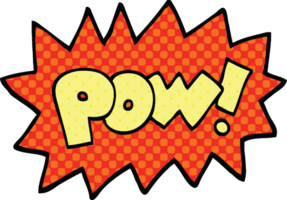 comic book style cartoon pow symbol png