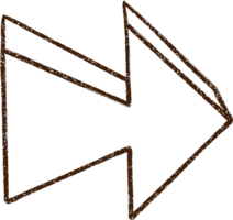 disegno a carboncino con freccia di puntamento png