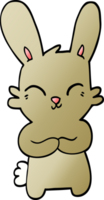 cute   gradient illustration cartoon rabbit png