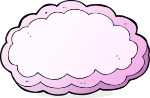 nuage décoratif de dessin animé png