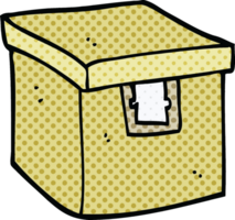 comic book style cartoon evidence box png