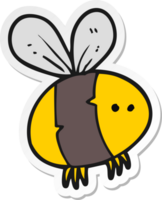 sticker of a cartoon bee png