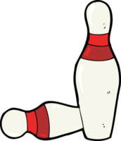 quilles de bowling à dix quilles de dessin animé png