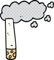 cigarette de dessin animé de style bande dessinée png