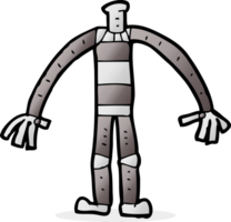 dibujos animados robot cuerpo mezcla y partido dibujos animados o añadir propio foto cabeza png
