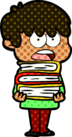 besorgter Cartoon-Junge png