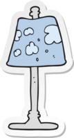 sticker of a cartoon lamp png