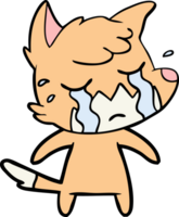 crying fox cartoon png