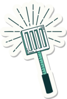 sticker of a tattoo style kitchen spatula png