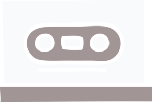 plat Couleur rétro dessin animé de une rétro cassette png