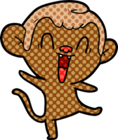 macaco rindo dos desenhos animados png