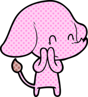 süßer Cartoon-Elefant png