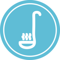 soup ladle circular icon symbol png