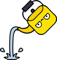 cute cartoon of a pouring kettle png