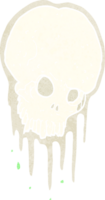 cartoon scary skull png