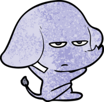 annoyed cartoon elephant png