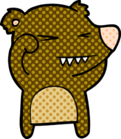 arrabbiato orso cartone animato png