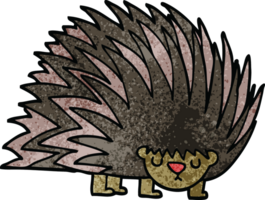 cartoon doodle spiky hedgehog png