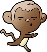 cartoon suspicious monkey png