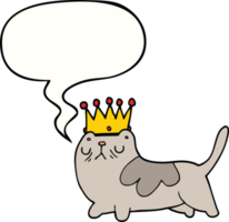 cartoon arrogant cat with speech bubble png