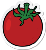 sticker of a cartoon tomato png