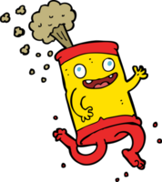 cartoon crazy soda can png