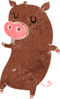 funny cartoon pig png