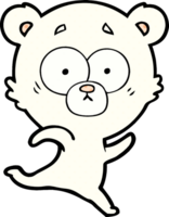 desenho de urso polar surpreso png