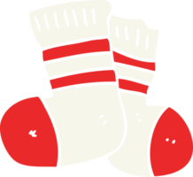 vlak kleur illustratie van sokken png