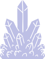 mão desenhado desenho animado rabisco do cristal gemas png