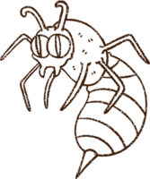 disegno a carboncino di vespa png
