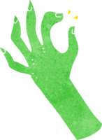 símbolo de la mano de dibujos animados png