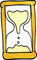 cartoon doodle hourglass png