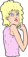 cartoon surprised woman png