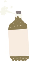 flat color illustration of fizzing cola png