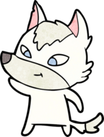 friendly cartoon wolf png