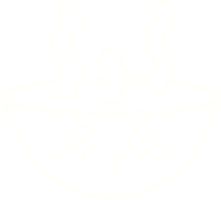 dibujo de tiza de fideos calientes png