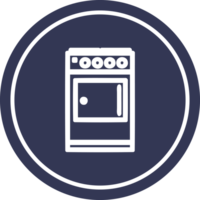 kitchen cooker circular icon symbol png