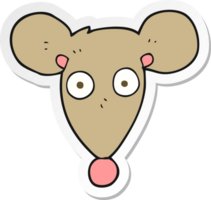 pegatina de un ratón de dibujos animados png