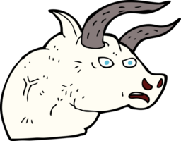 tête de taureau en colère de dessin animé png