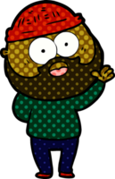 homme barbu de dessin animé png