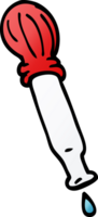 pipette dégoulinant de doodle de dessin animé png