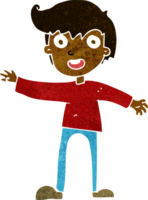 cartoon excited boy png