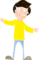 cartoon verrast man png