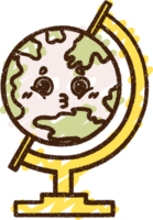 dibujo de tiza de globo png