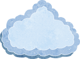 nuage décoratif de dessin animé png