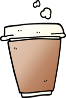 tasse à café de griffonnage de dessin animé png